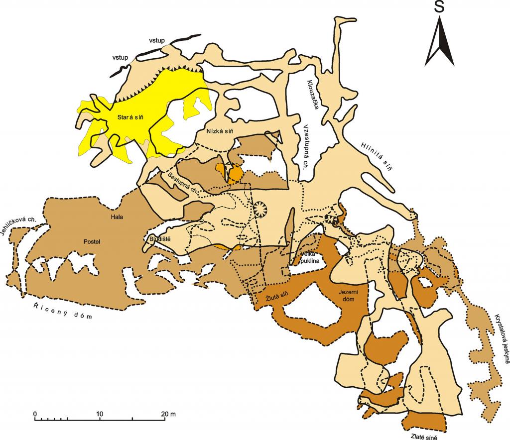 Jeskyně Na Turoldu - mapa
